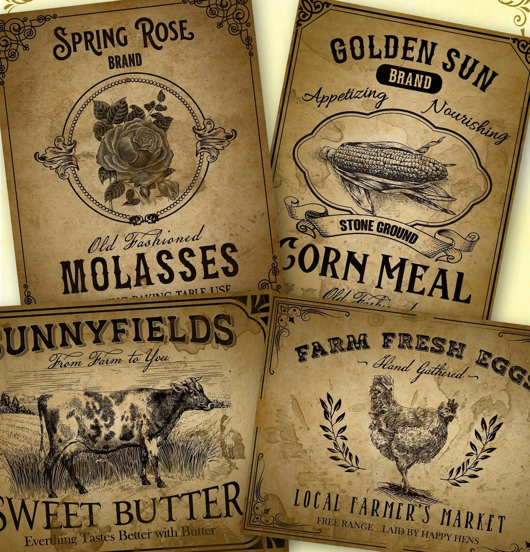 Free Printable Farmhouse Labels