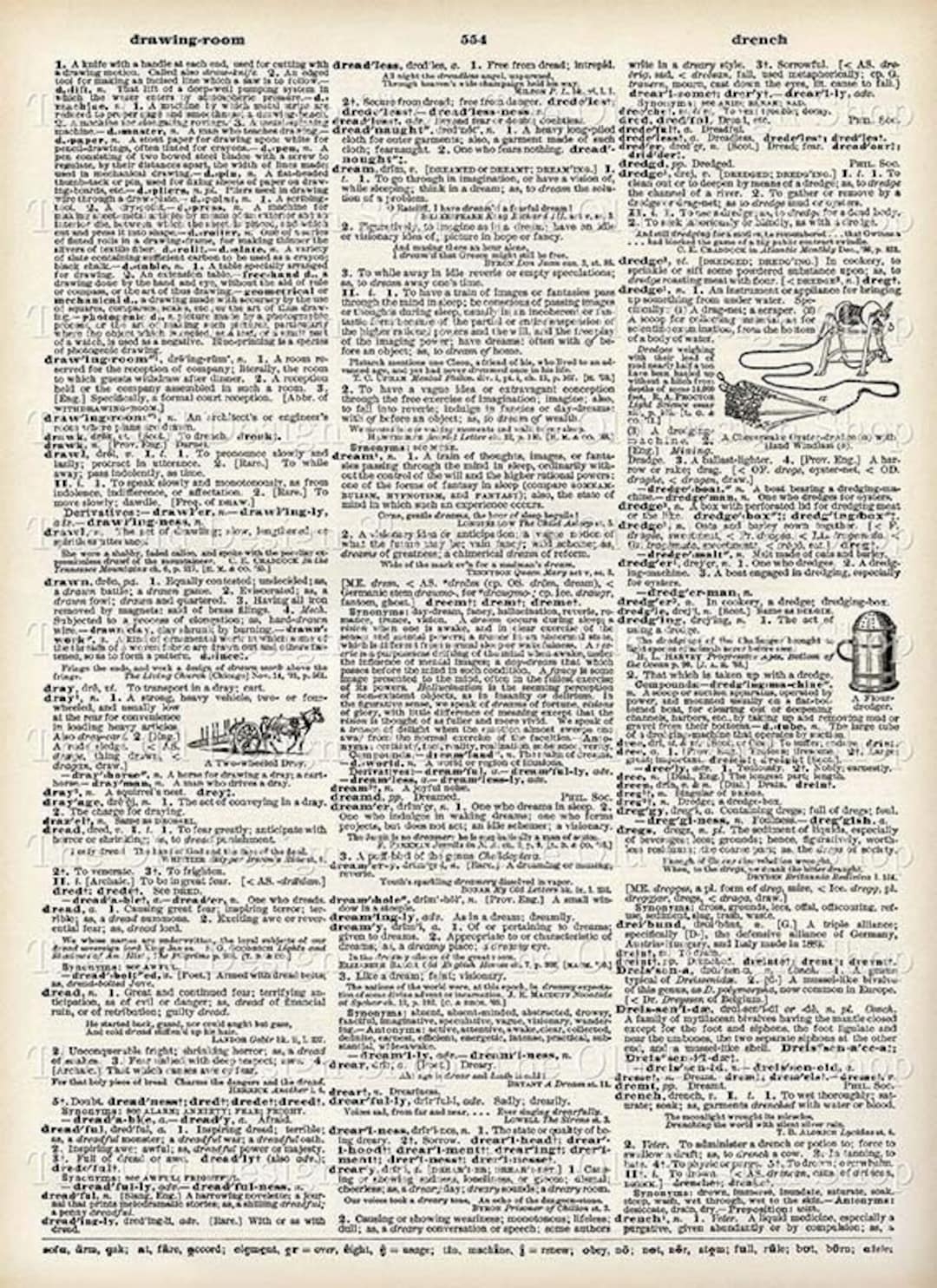 Vintage Printable Dictionary Page For Junk Journals Cardmaking Supply Definitions Dream Dreamer Dreamy Commercial Use Digital Download JPG Etsy