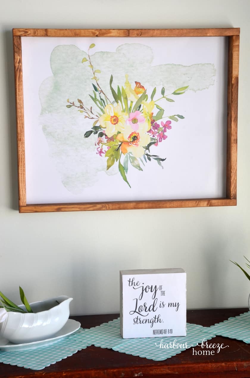 Wall Art DIY With Free Printable Frame video Harbour Breeze Home