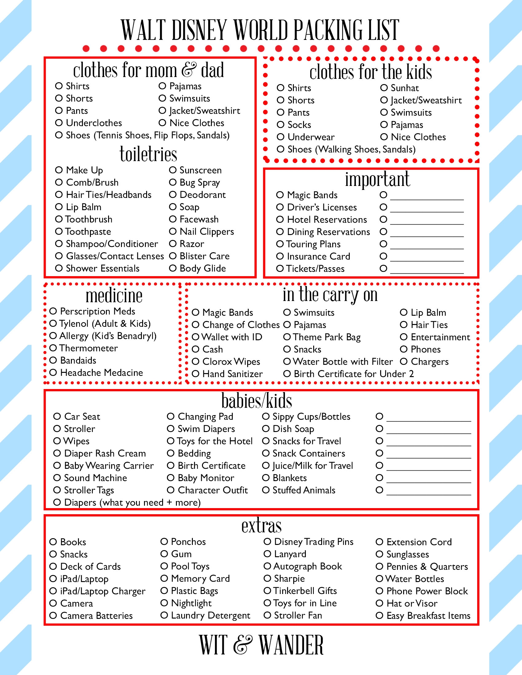 Walt Disney World Free Printables Our Handcrafted Life