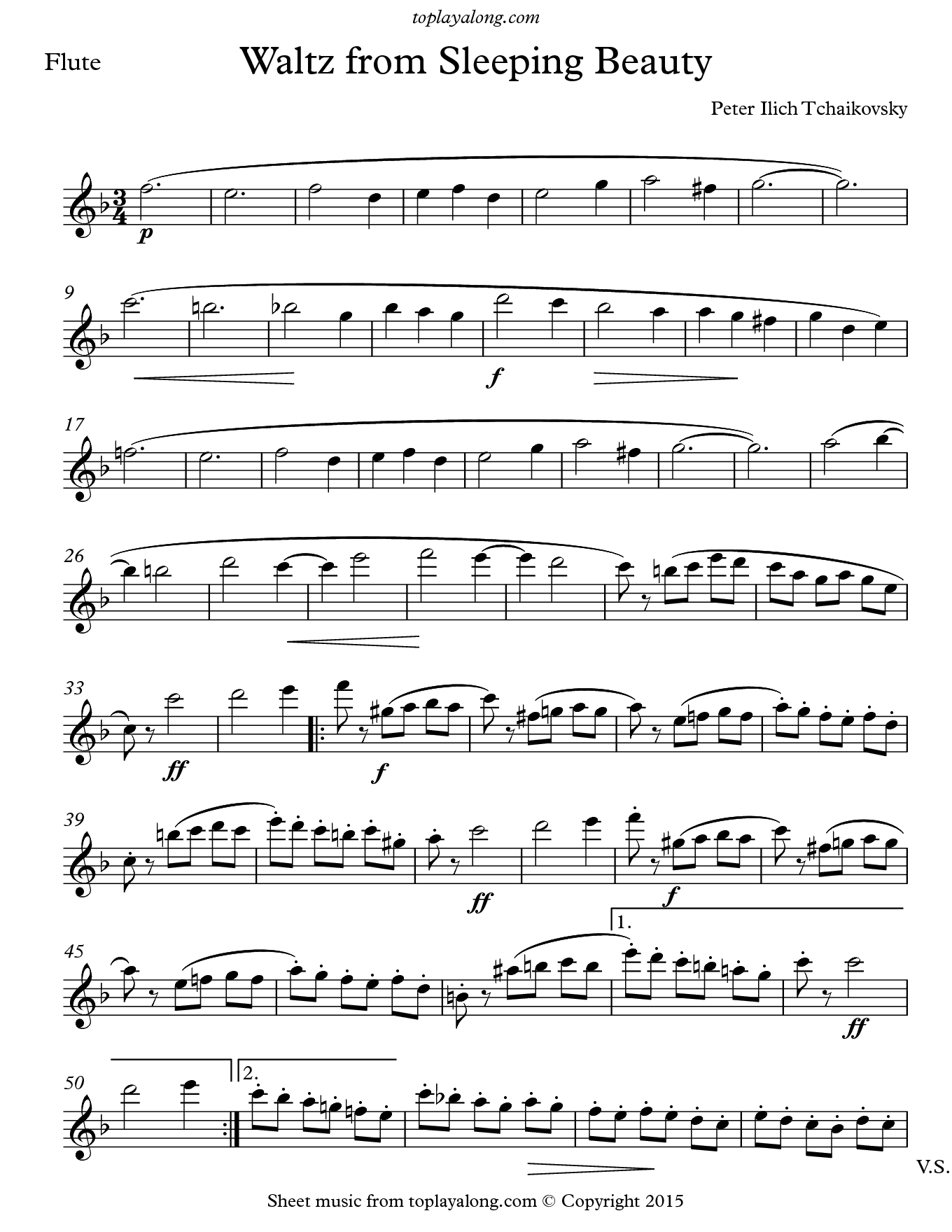 Waltz From Sleeping Beauty Toplayalong