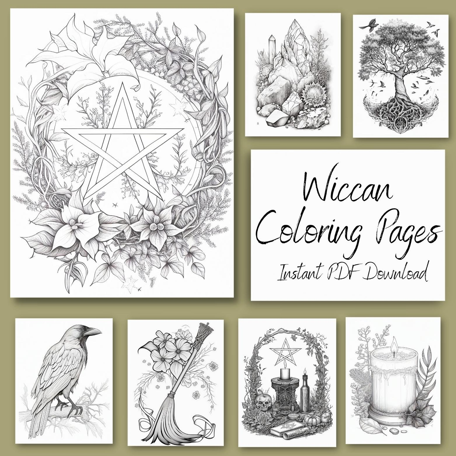 Free Printable Wiccan Coloring Pages