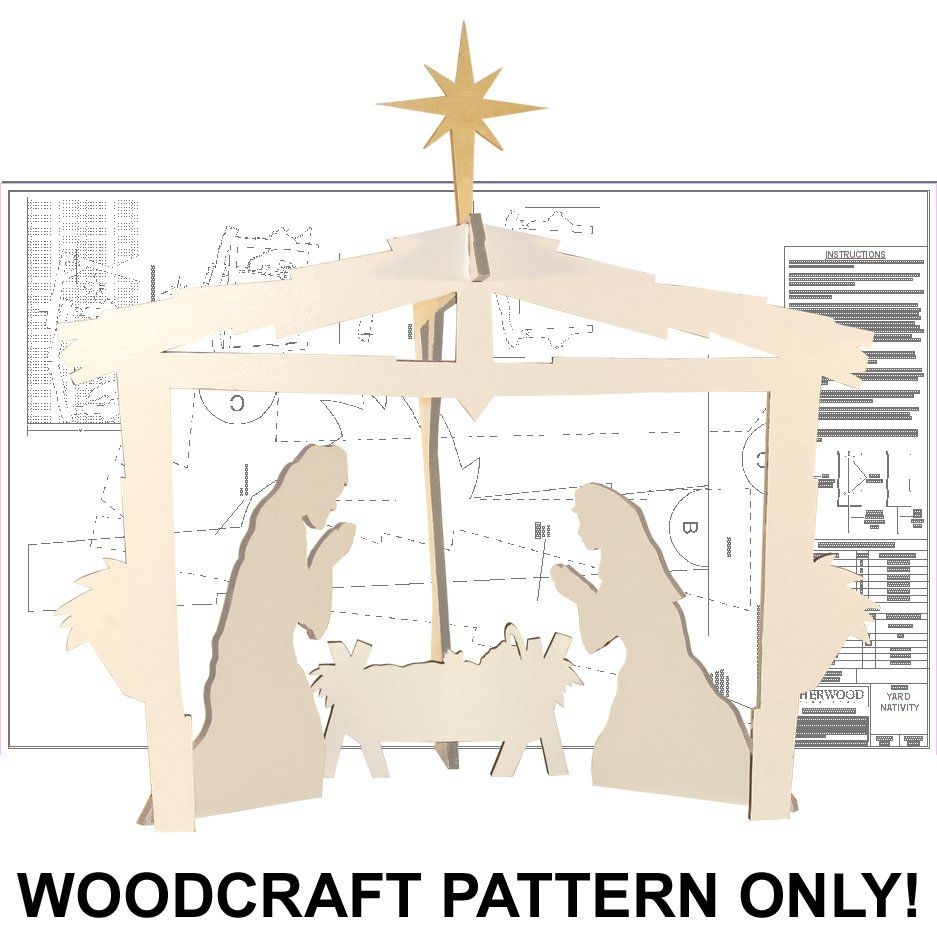 Winter White Nativity Pattern ECR 1151
