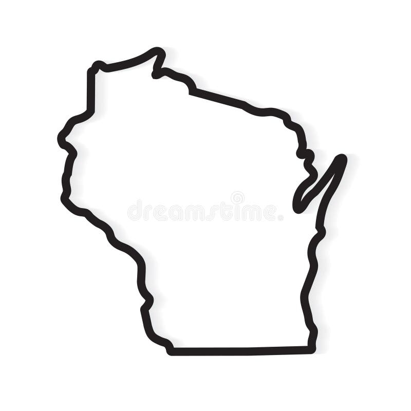 Wisconsin Outline Map Stock Illustrations 1 695 Wisconsin Outline Map Stock Illustrations Vectors Clipart Dreamstime