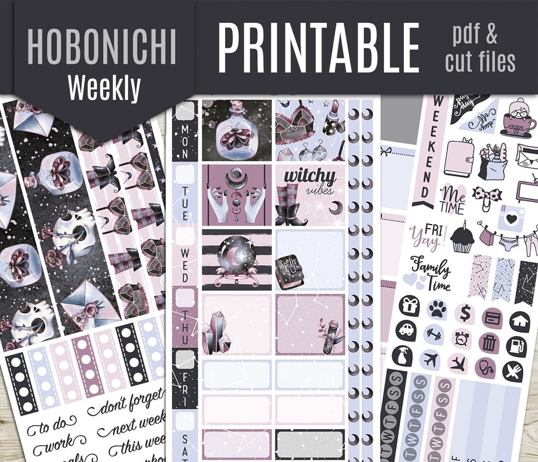 Free Hobonichi Weeks Printable Stickers