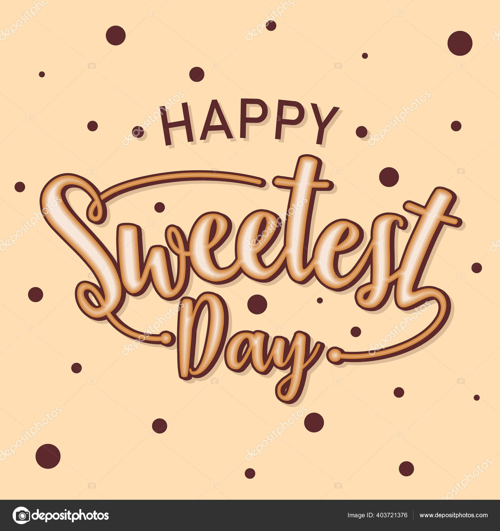 Word Letter Happy Sweetest Day Element Design Template Greeting Card Stock Vector By manbeach23 gmail 403721376