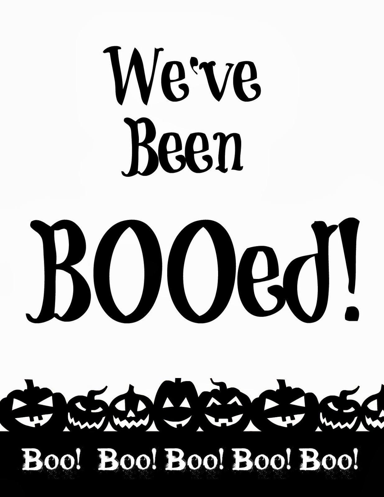 You ve Been Booed Free Printables 4 You With Love