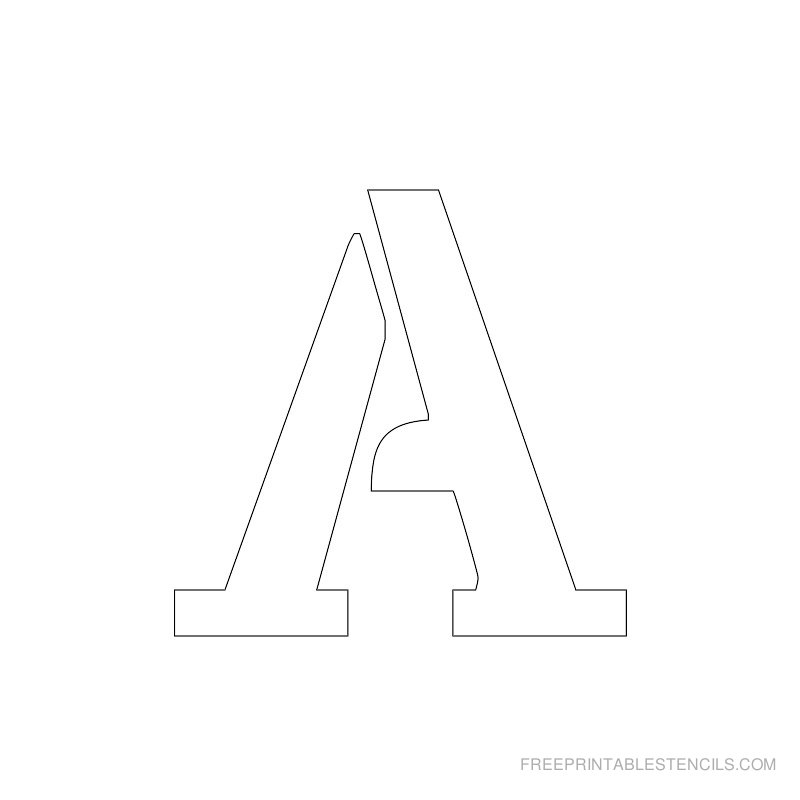 Free Alphabet Stencils Printables