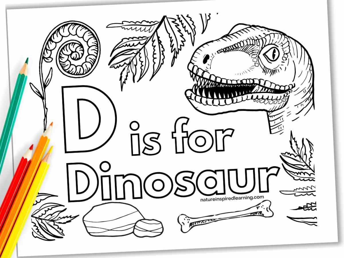Dinosaur Coloring Page Free Printable