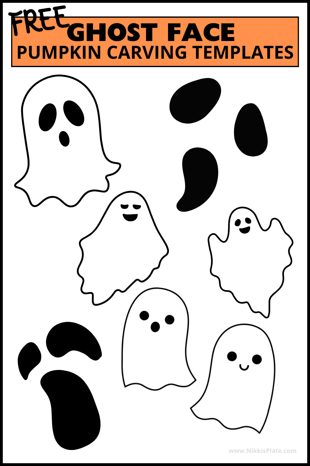 Halloween Shapes Templates Free Printable