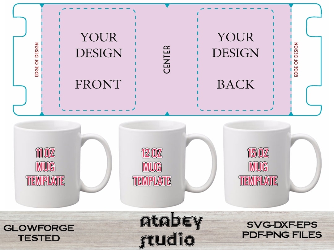 11 12 15 Oz Mug Template Bundle Sublimation Template Full Wrap Mug Template Cricut Mug Press Template Wrap Template For Cricut Svg 496 Etsy