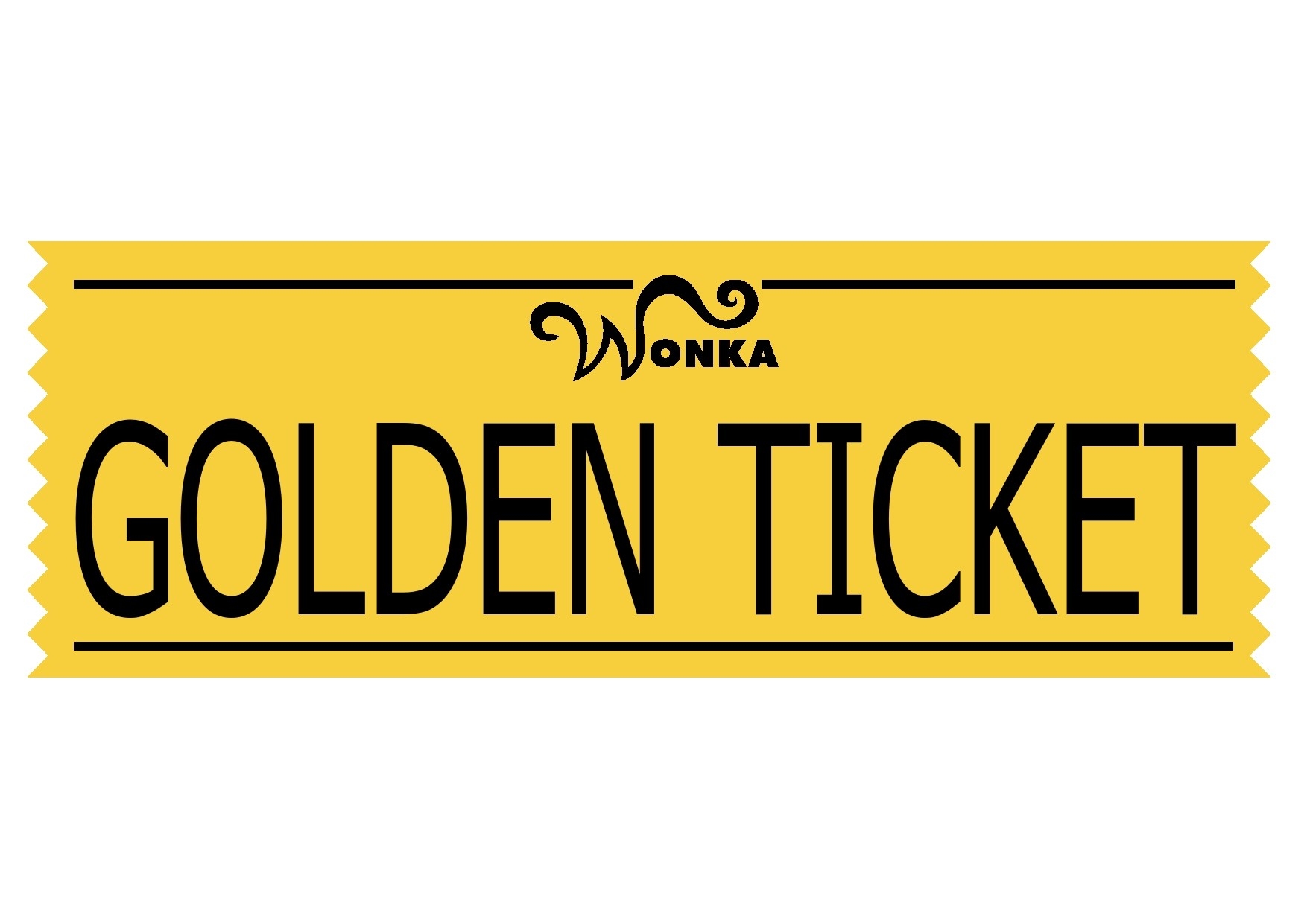 Wonka Golden Ticket Free Printable