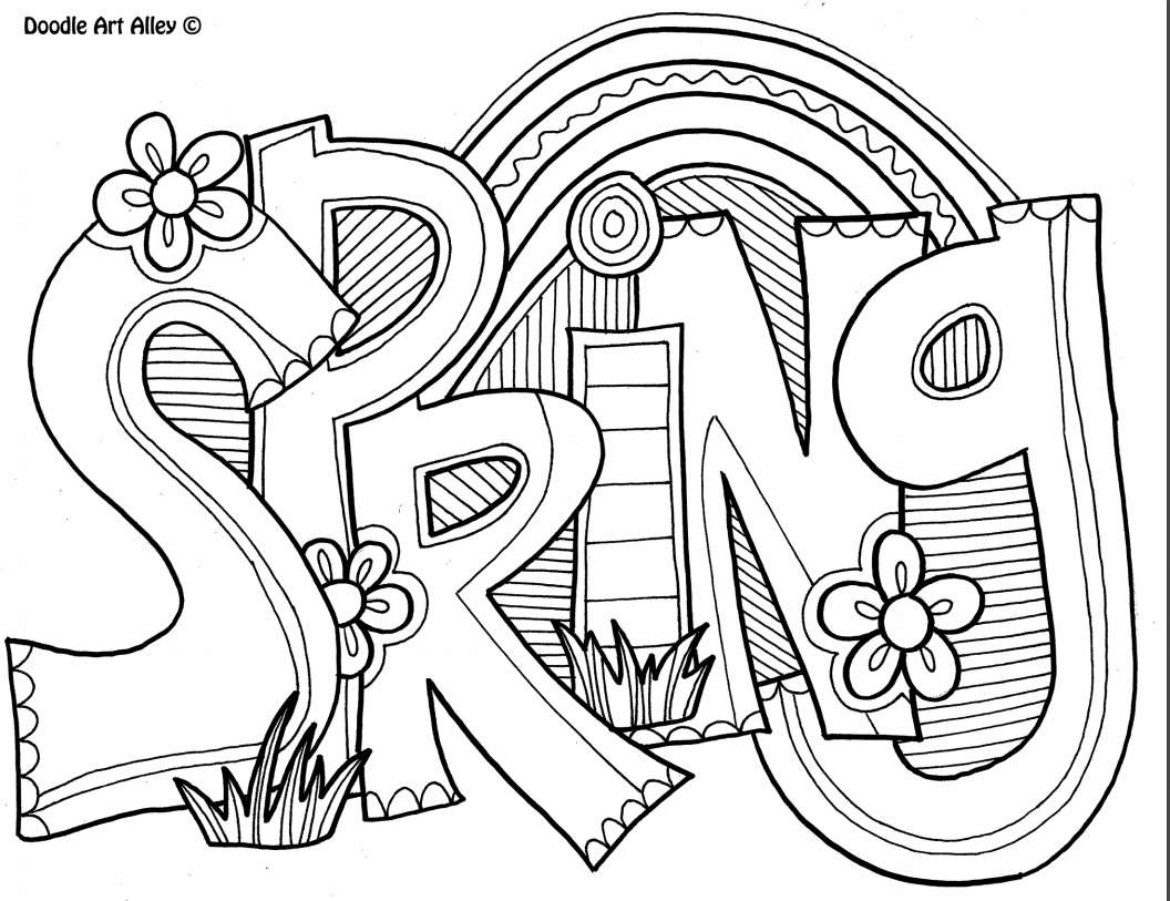 14 Places To Find Free Printable Spring Coloring Pages