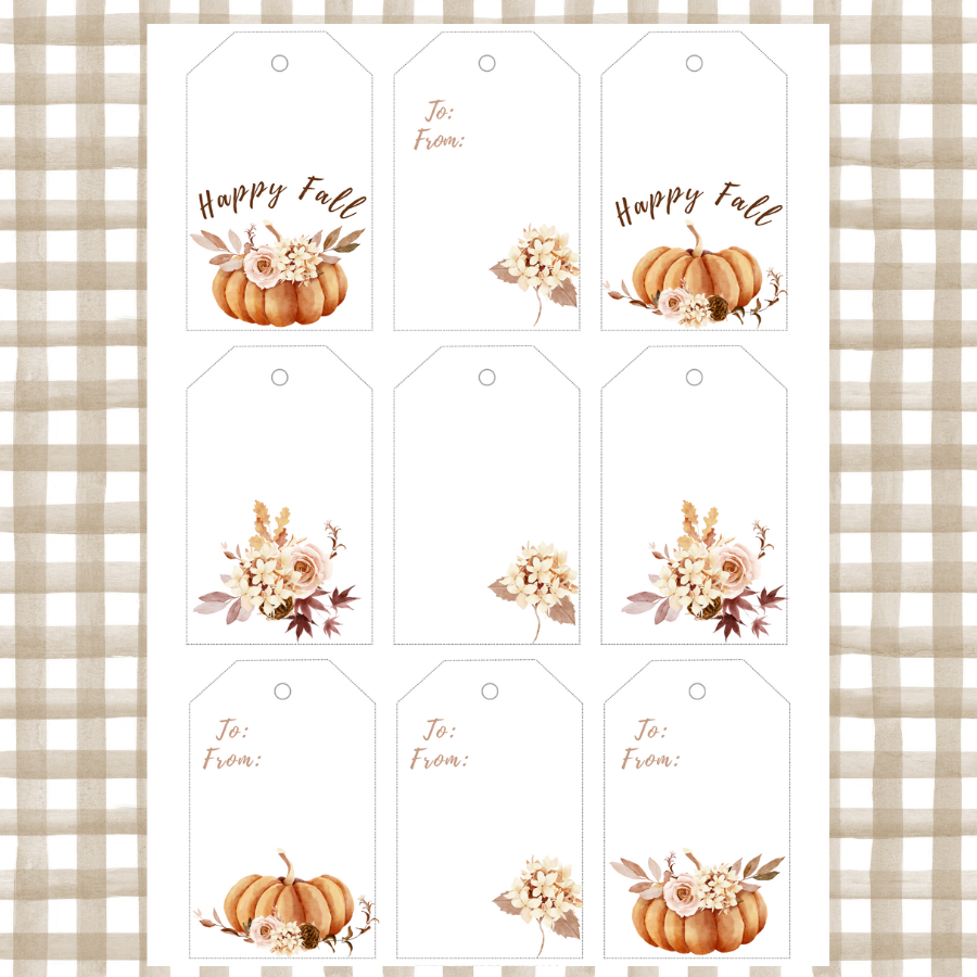 18 Gorgeous Fall Floral Gift Tags Free Printables Included Grow Beauty With Ease