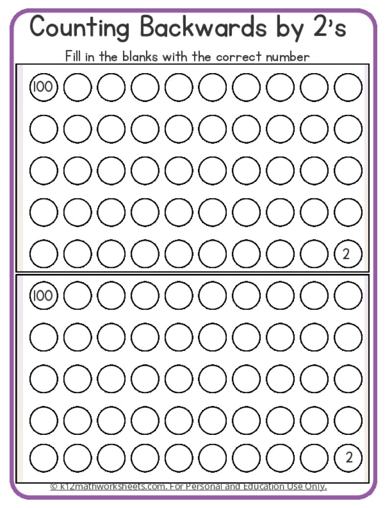 Free Printable Backwards Numbers
