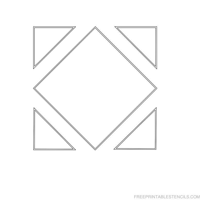20 Free Printable Geometric Pattern Stencils