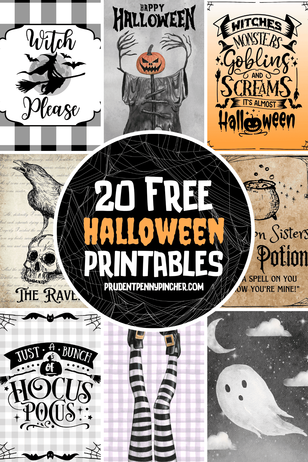 20 Free Printable Halloween Decorations Prudent Penny Pincher