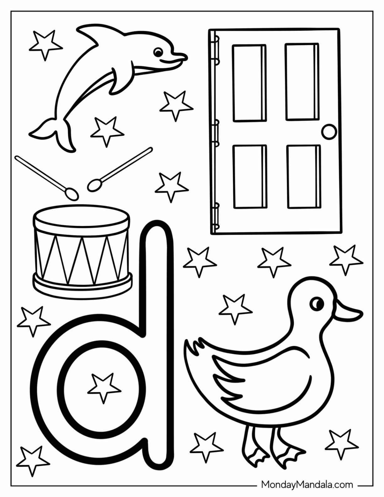 Free Printable Letter D