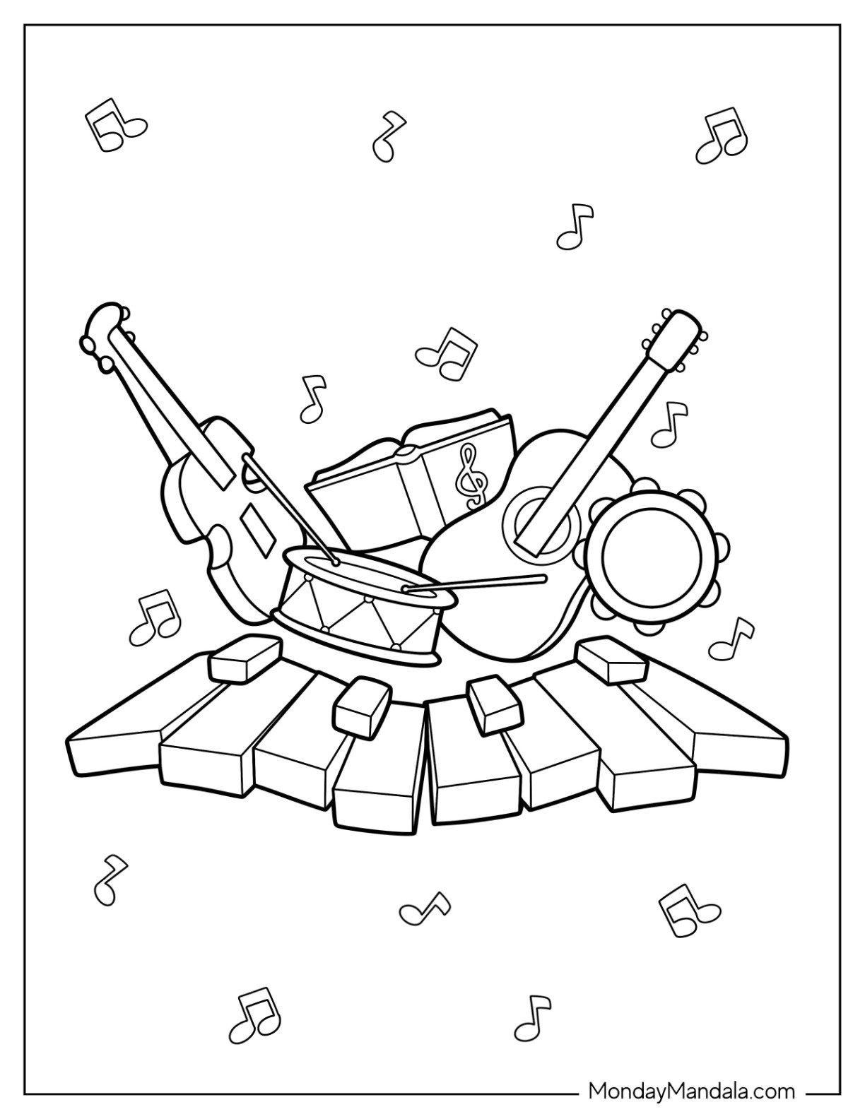 Free Printable Music Coloring Pages