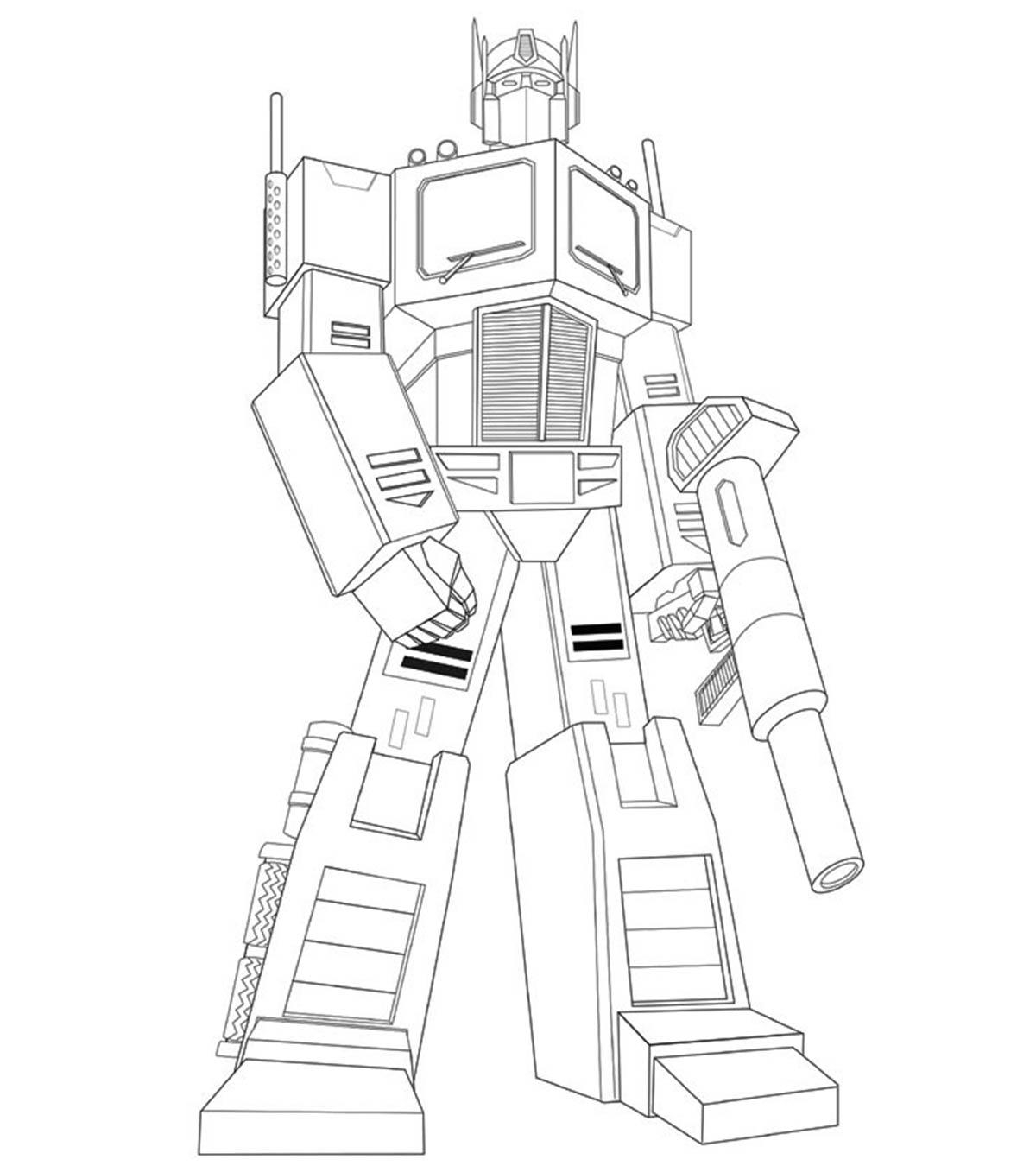 Transformers Printable Coloring Pages Free
