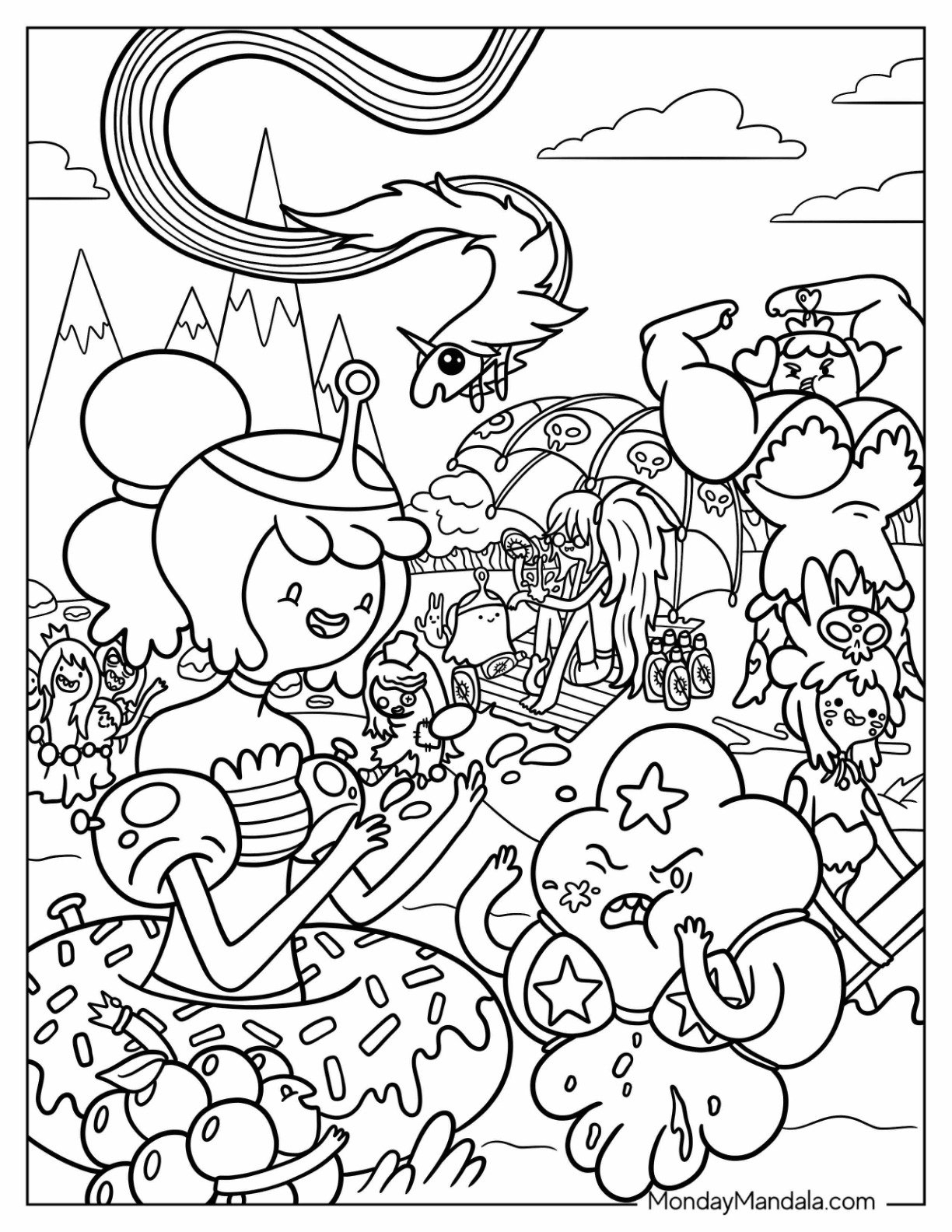 24 Adventure Time Coloring Pages Free PDF Printables 
