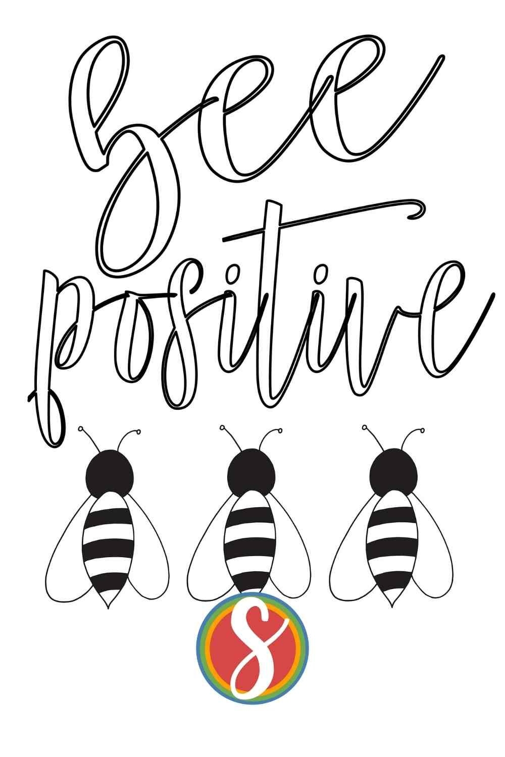 Free Printable Bee Coloring Pages