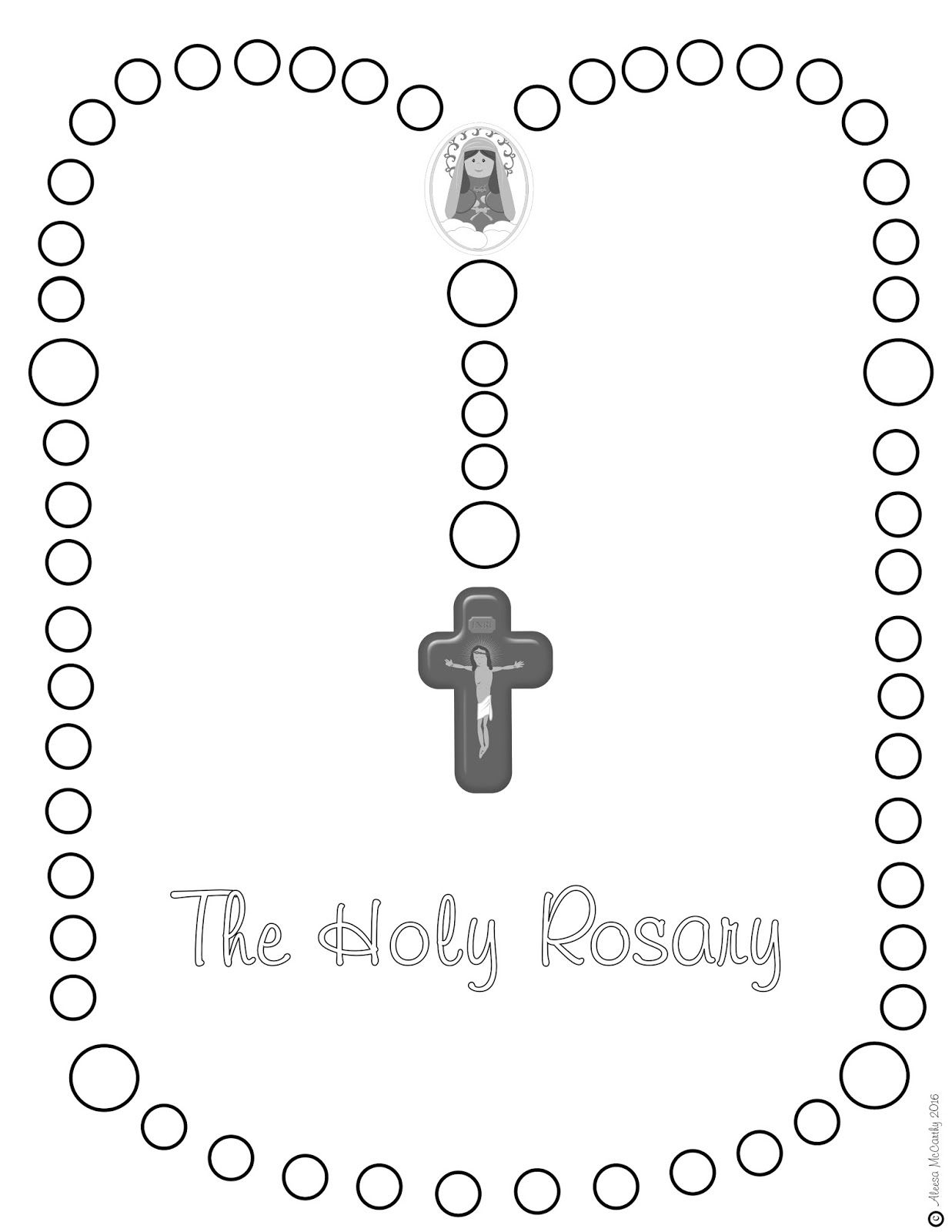 27 Creative Photo Of Rosary Coloring Page Albanysinsanity