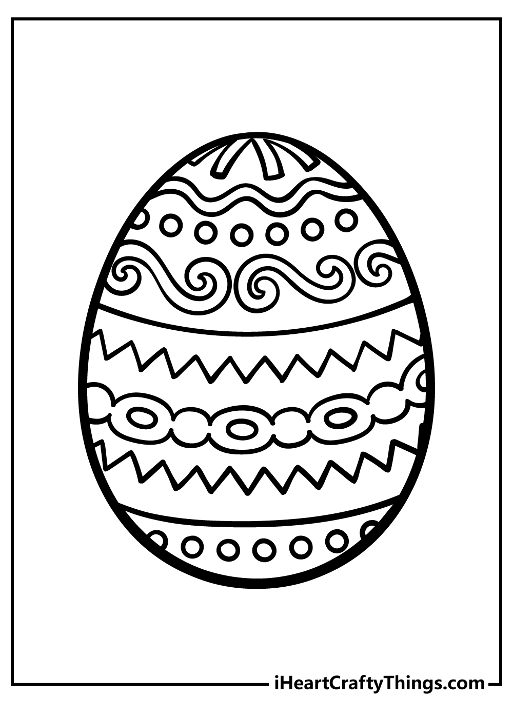 30 Easter Egg Coloring Pages 100 Free Printables 