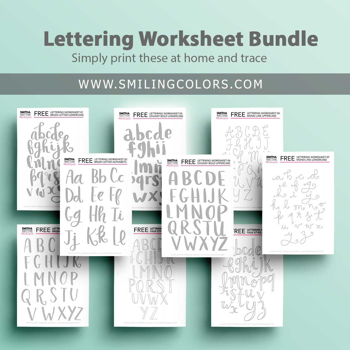 Free Lettering Printables