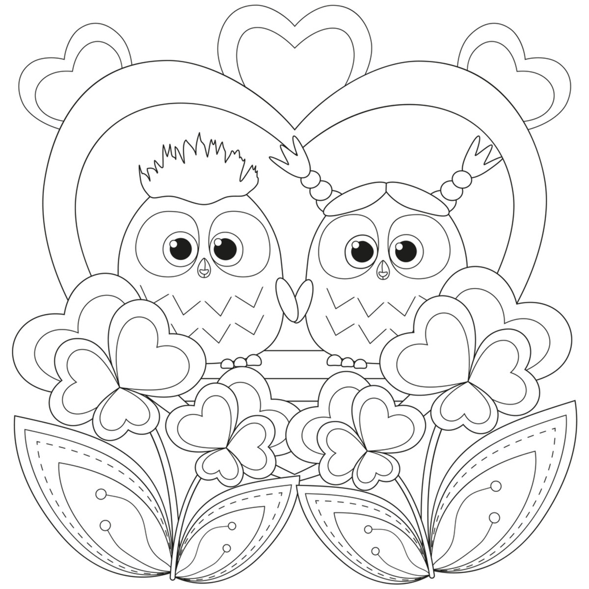 Free Printable Valentine Color Pages