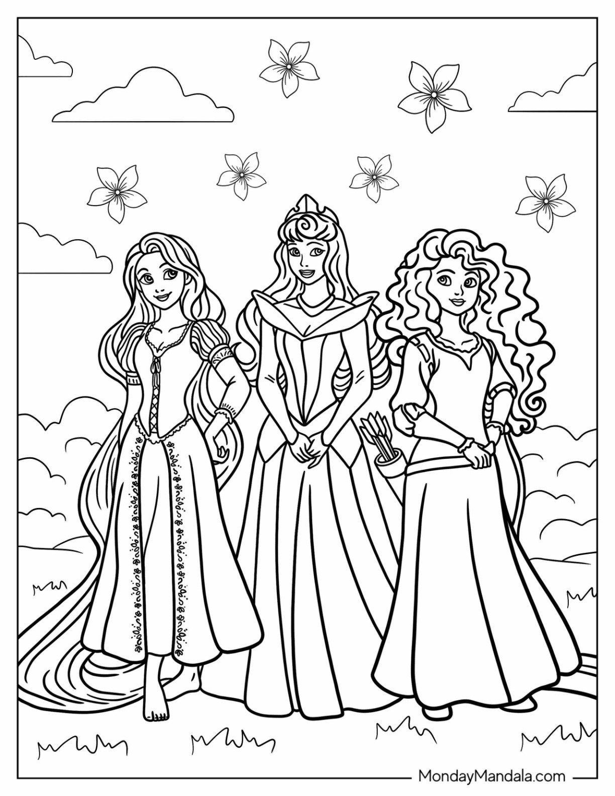 Free Printable Coloring Pages Princesses