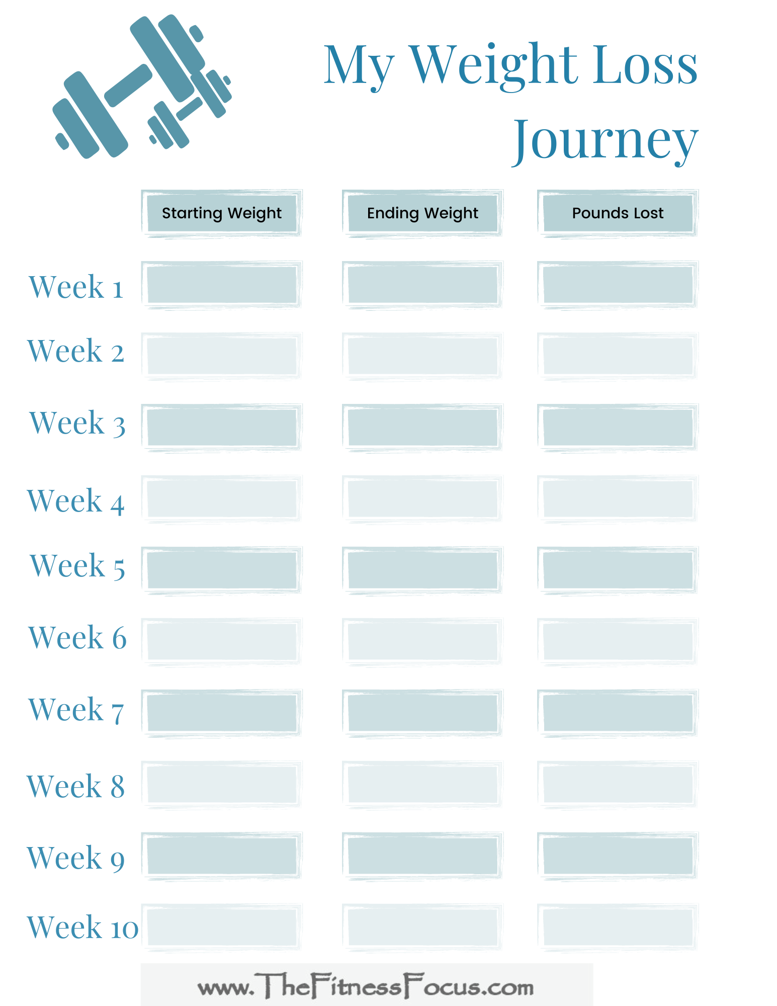 Free Weight Loss Printable