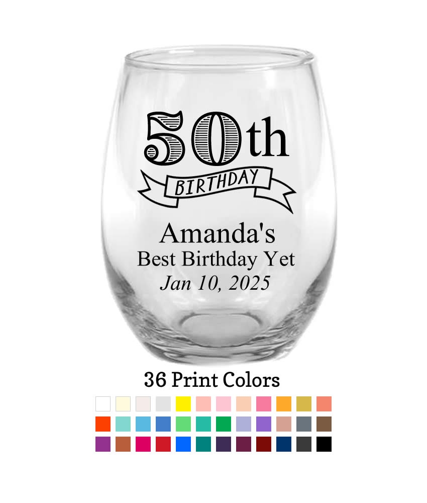 Printable 50th Birthday Banner Free