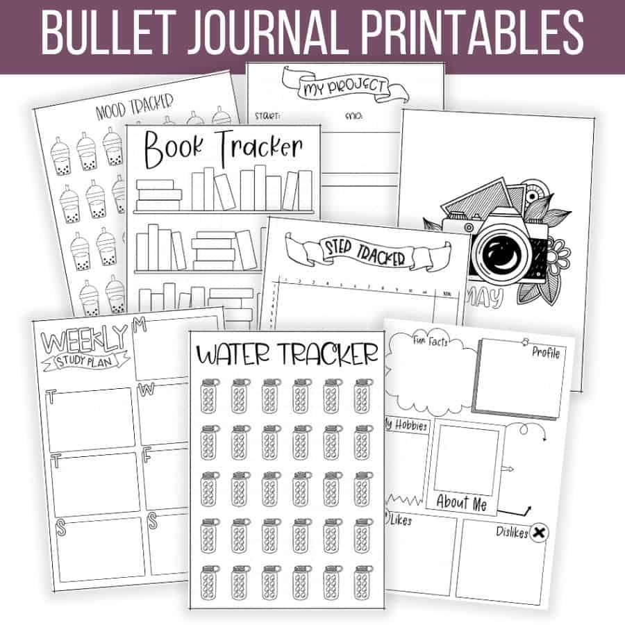 Free Bullet Journal Dot Printables