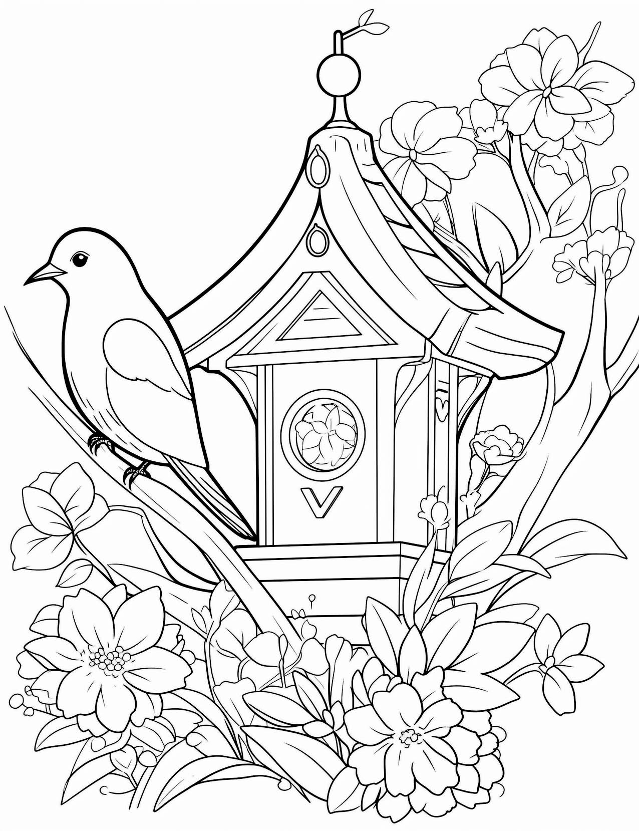 53 Bird Coloring Pages For Kids And Adults Our Mindful Life