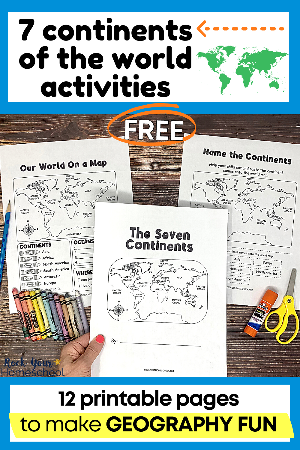 Free Printable Continents And Oceans