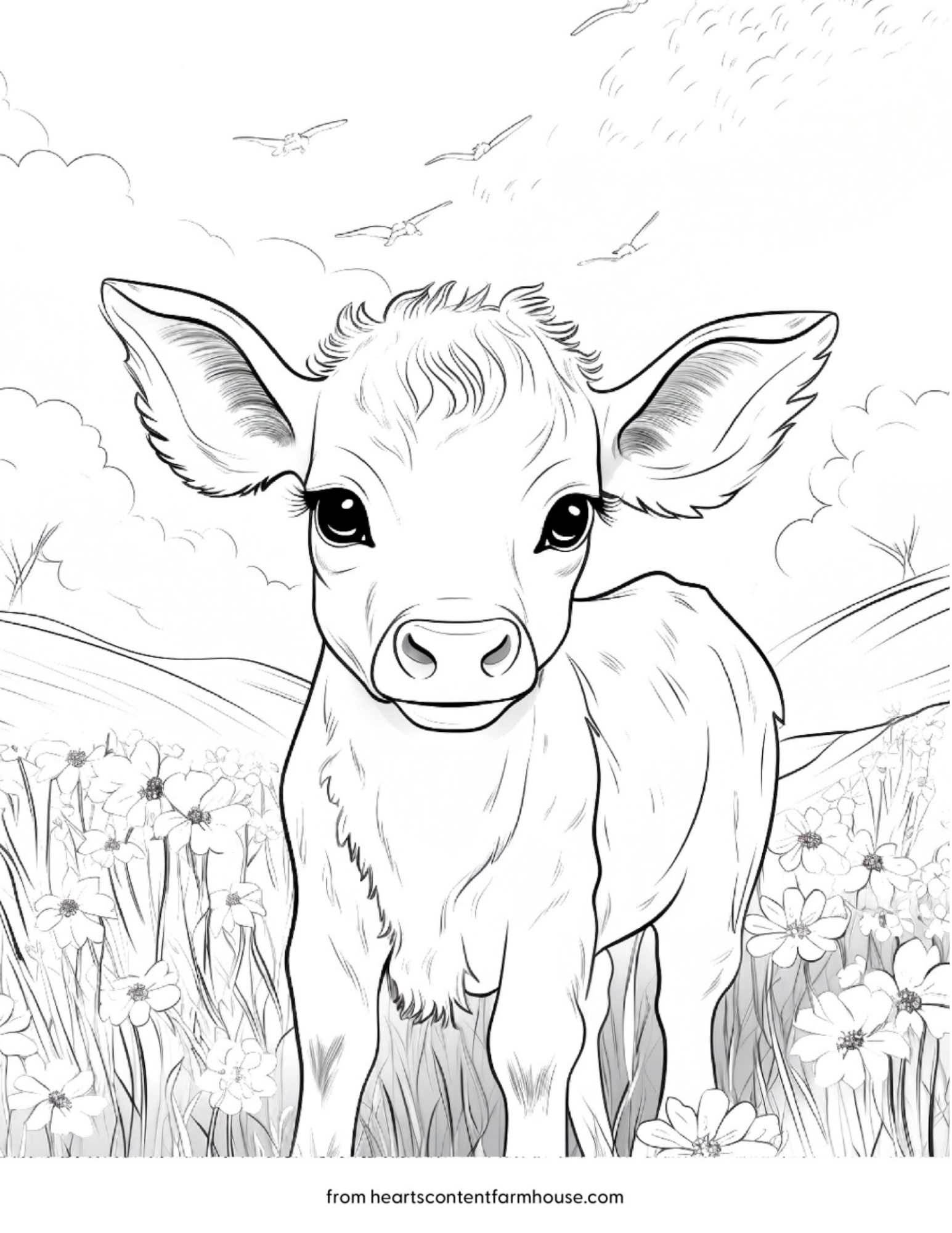 7 Cow Coloring Pages Easy And Beautiful Designs For All Ages
