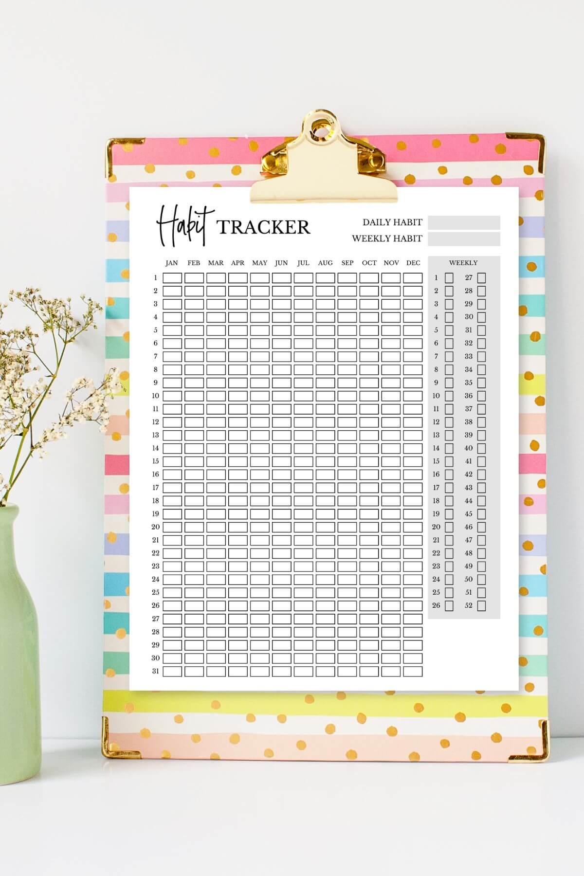 80 Habit Tracker Ideas Plus FREE Printable Habit Trackers