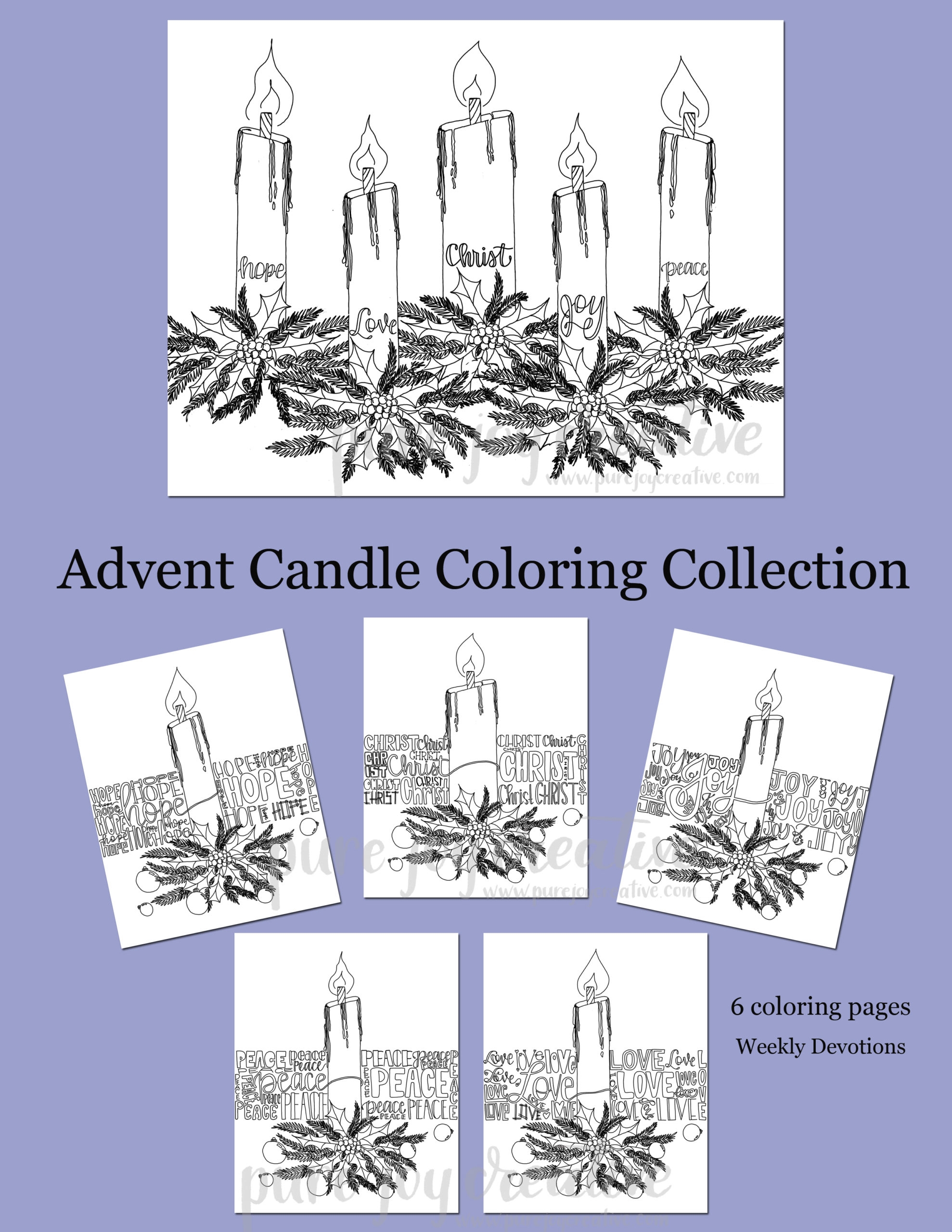 Advent Candle Coloring Pages Lutheran Homeschool
