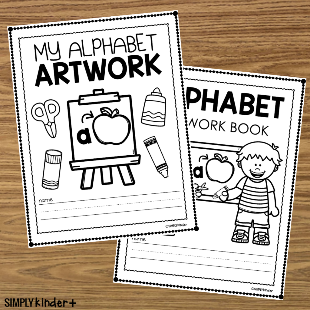 Alphabet Book Cover Page Simply Kinder Plus
