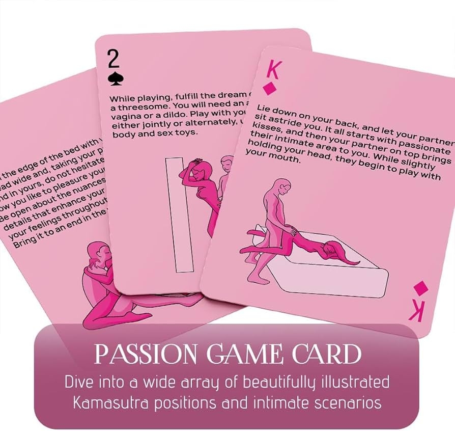 Amazon AURABOX Card Game For Couples With Adult Sexual Position Adventure Night Challenge And Couples Date Romantic Bedroom Sex Game To Improve Relationships Toys Pink level5 Health Household