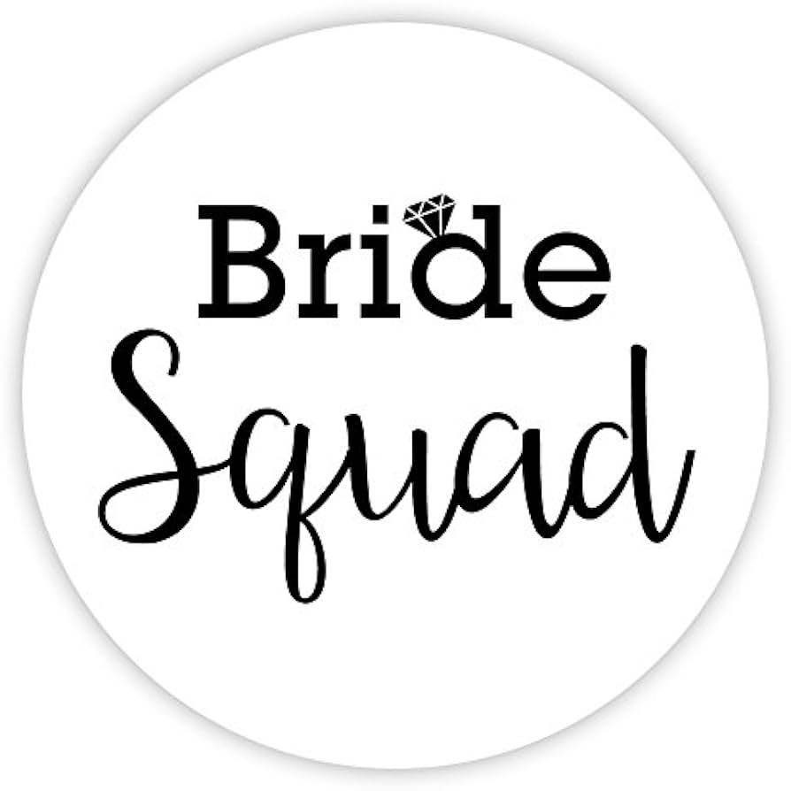 Amazon Bachelorette Stickers I Do Crew Bride Squad Bride Tribe Choose Your Colors 502 B Orange Umbrella Co Office Products