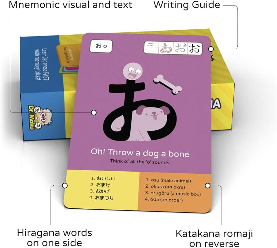 Amazon Hiragana Katakana Flashcards Learn The Japanese Alphabet With Dr Moku s Japanese Flash Cards Learning The Japanese Language For Beginners Has Never Been Easier Toys Games