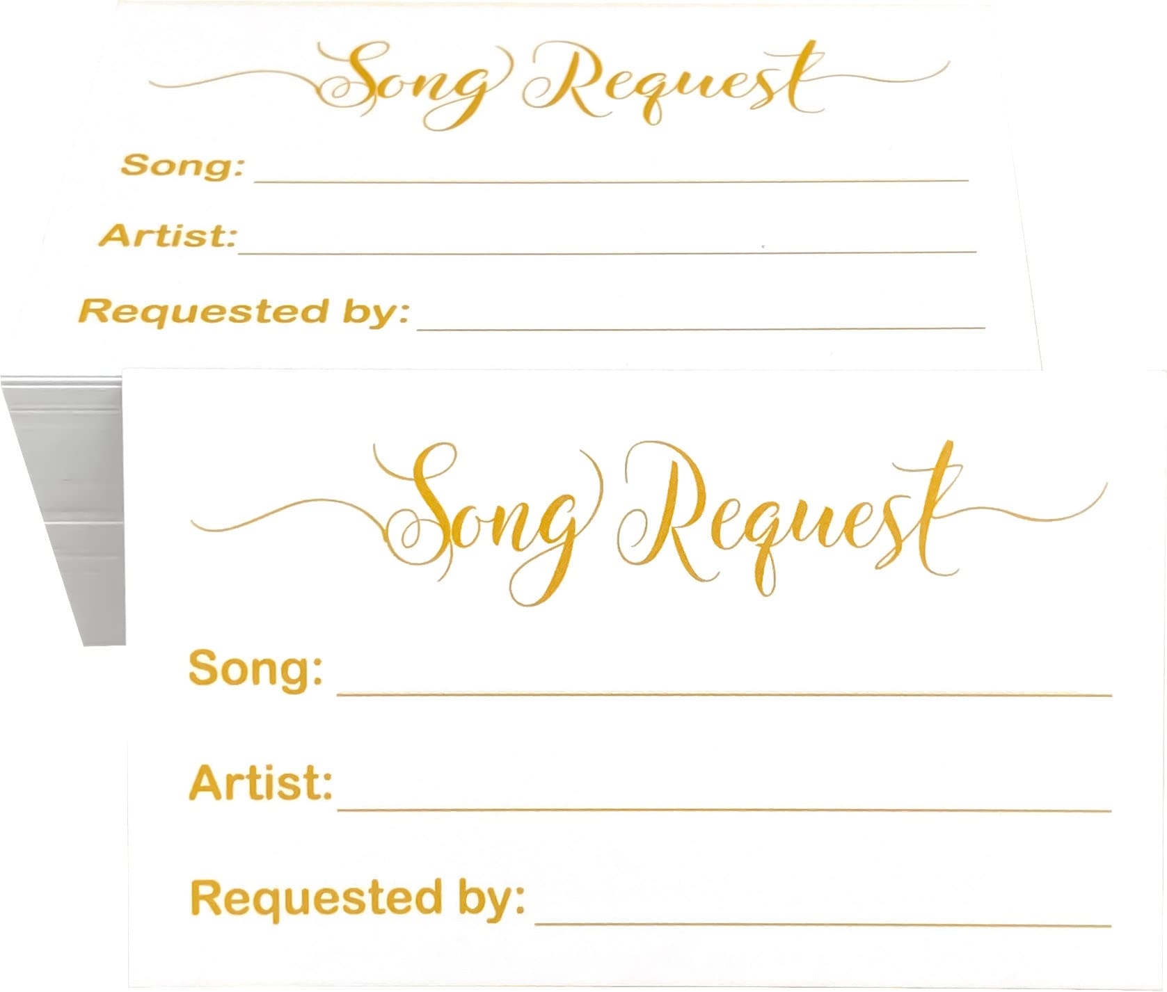 Free Printable Song Request Cards