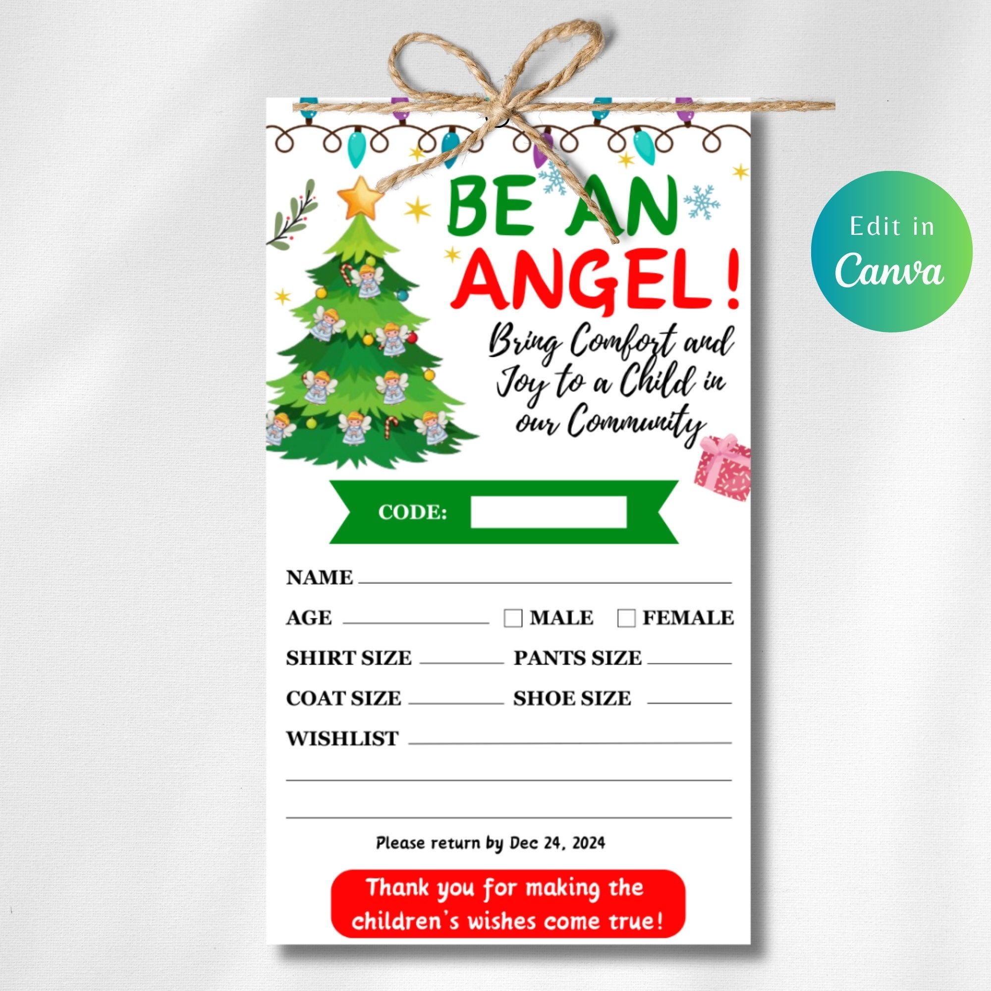 Angel Tree Tags Shop On Pinterest