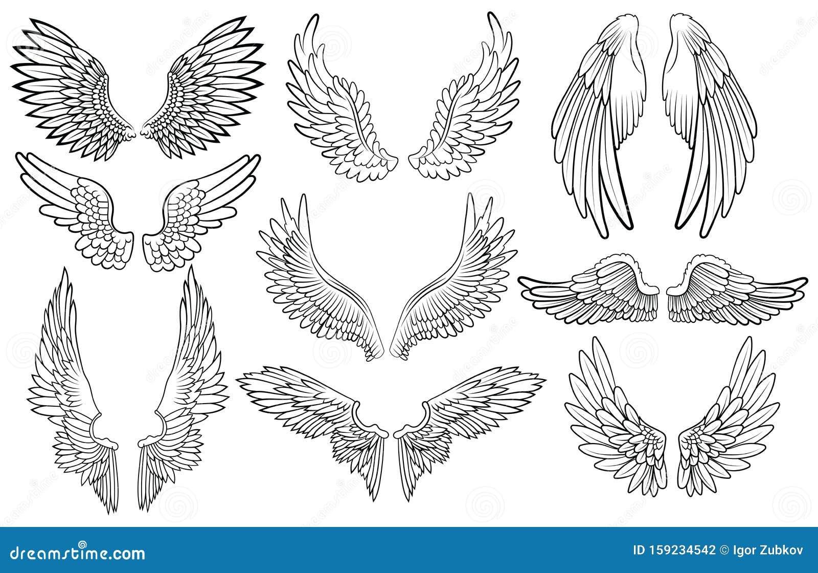 Angel Vector Wings Stock Illustrations 34 770 Angel Vector Wings Stock Illustrations Vectors Clipart Dreamstime