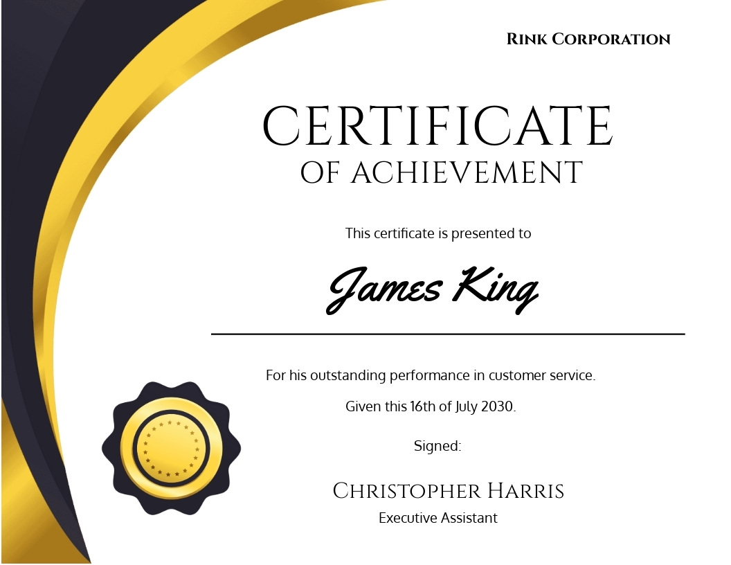 Free Printable Blank Certificate Templates