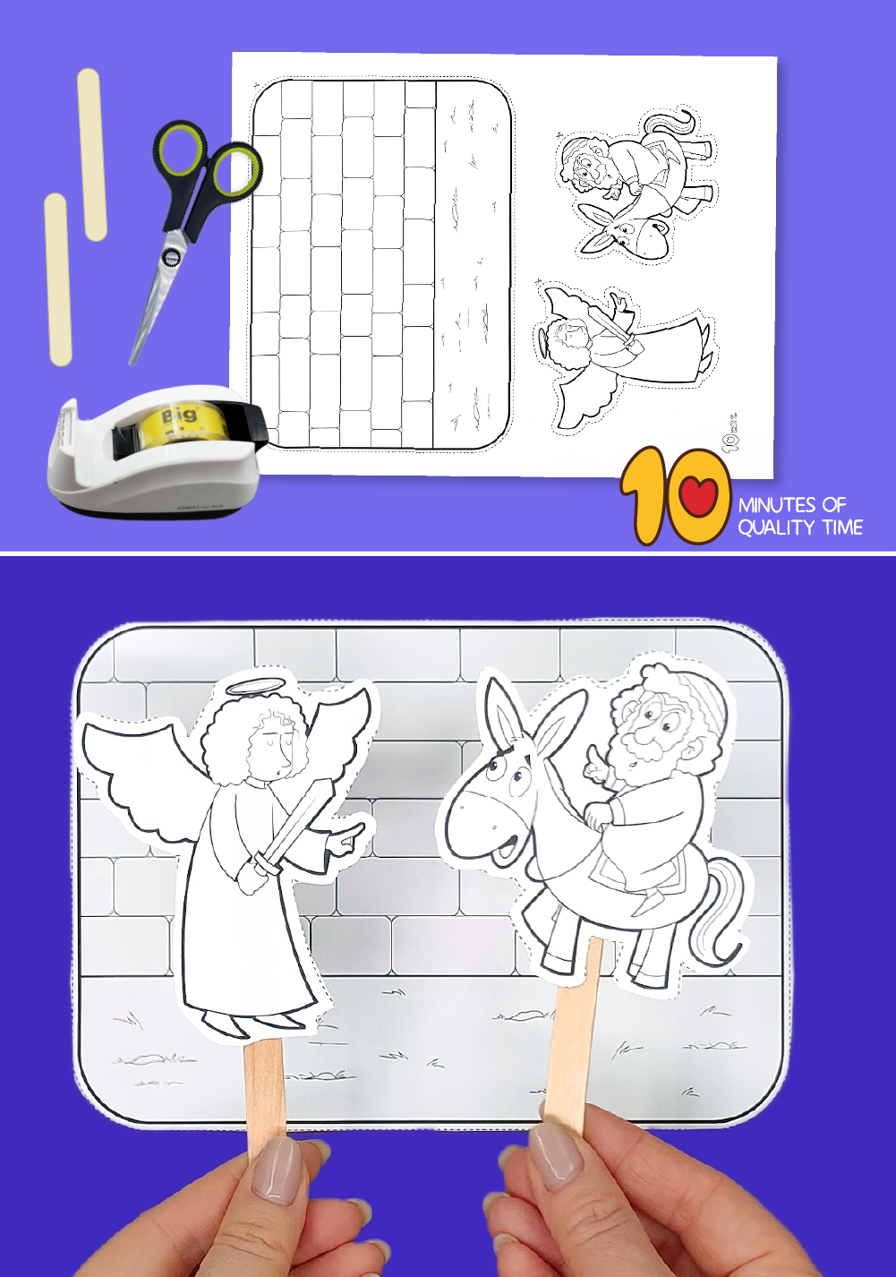 Balaam And The Talking Donkey Craft 10 Minutes Of Quality Time