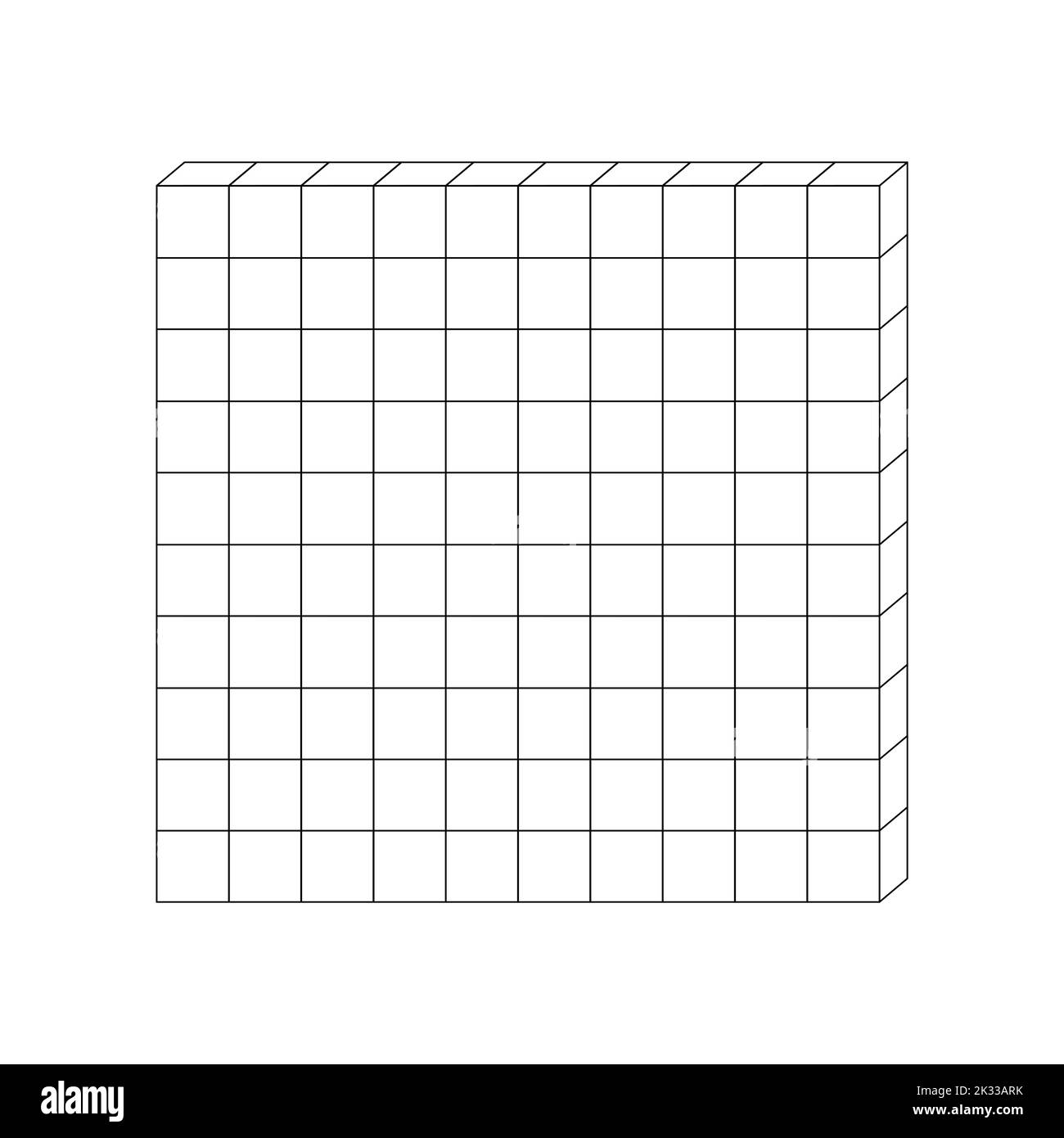 Base Ten Blocks Cut Out Stock Images Pictures Alamy