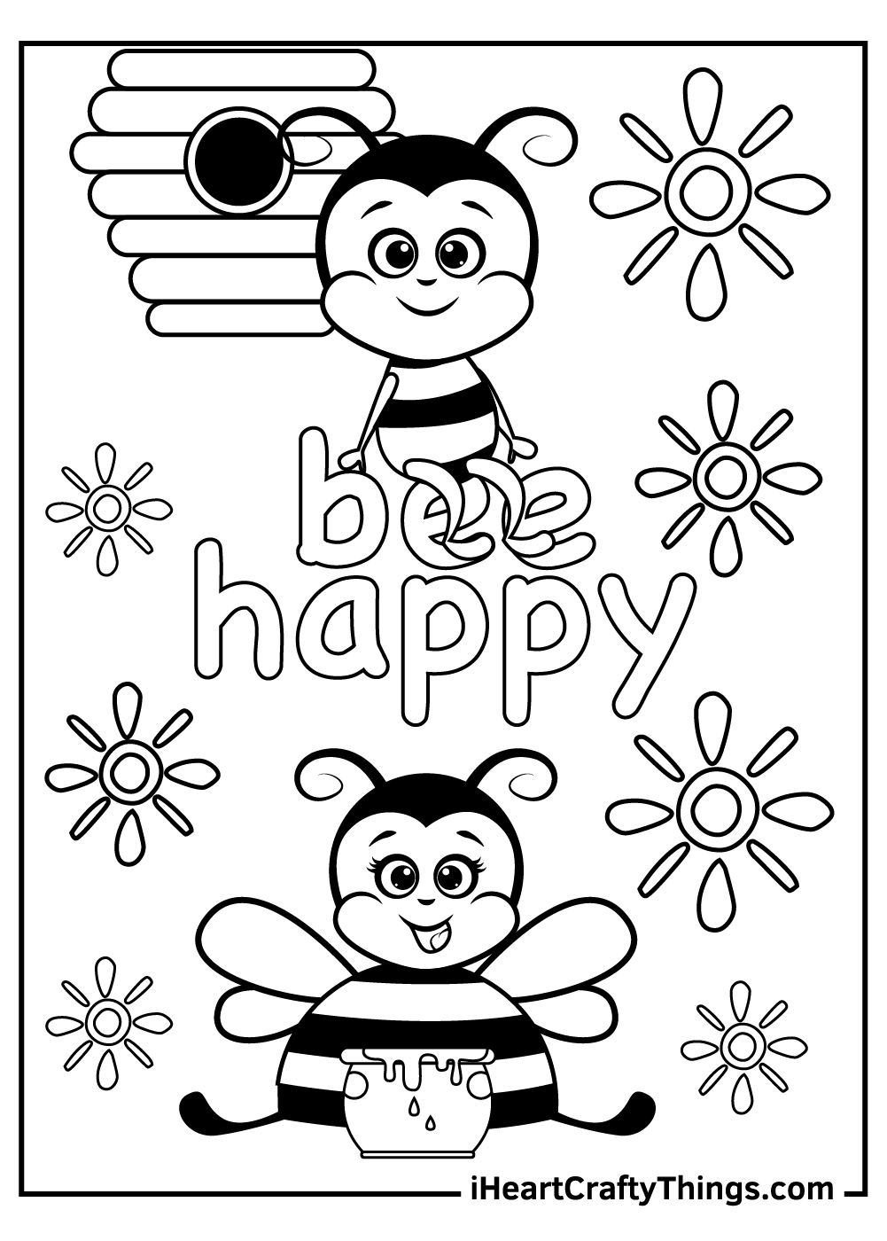 Bee Coloring Pages 100 Free Printables 